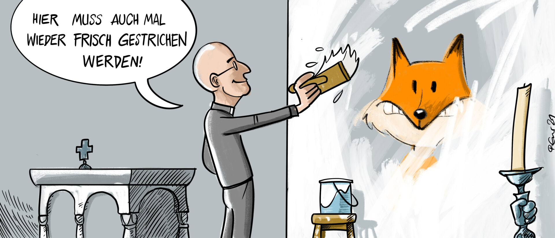 Bischof Joseph Bonnemain machte Andreas Fuchs vom Generalvikar zum Bischofsvikar.