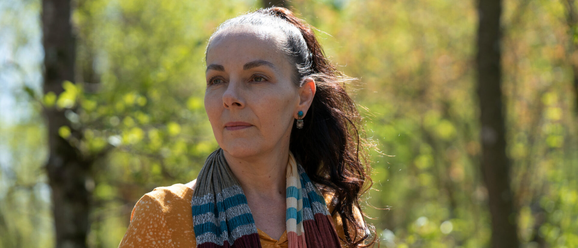Andrea Thali im Wald des Viertels The circle