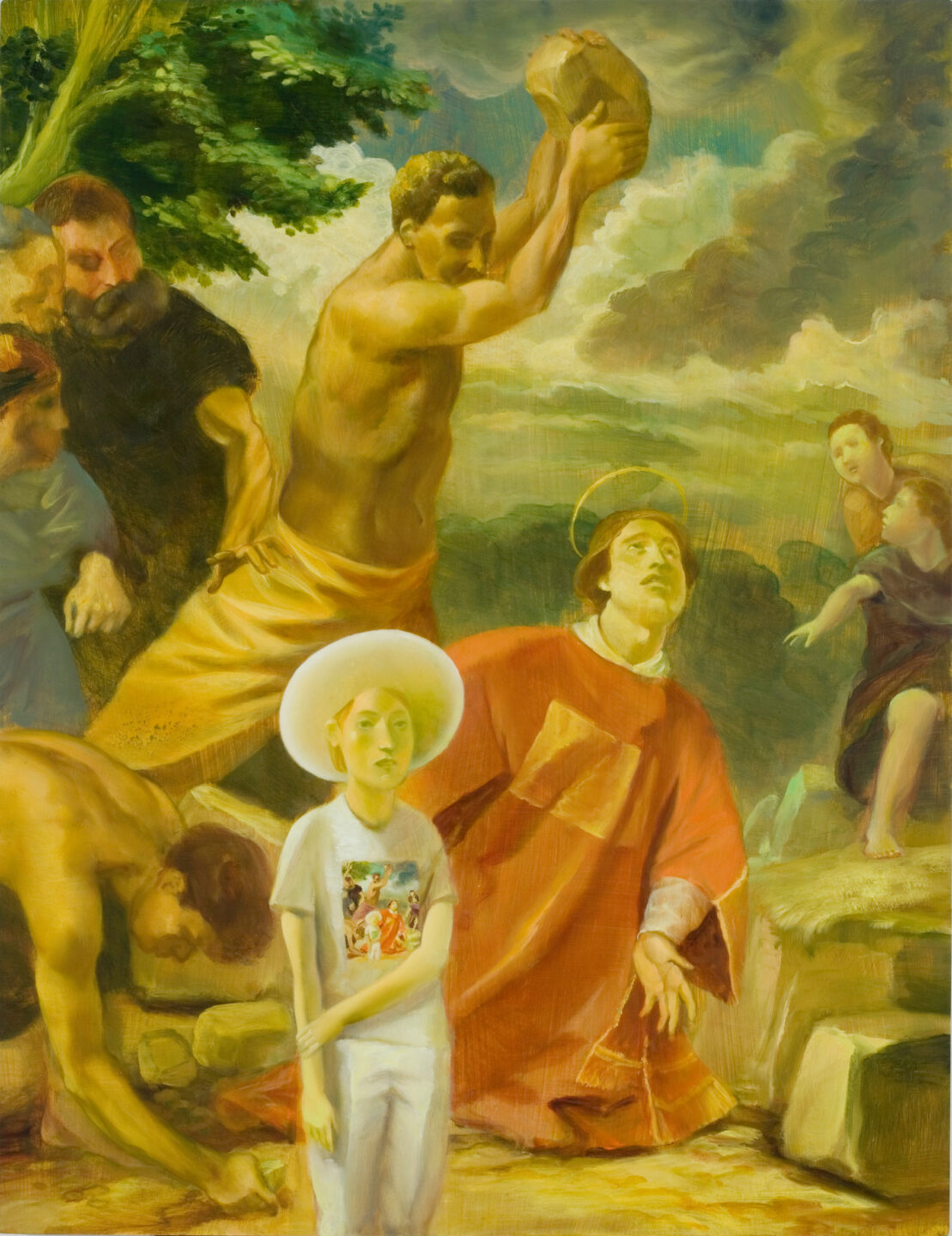 Stephan Melzl, Lieblings-T-Shirt, 2007, Öl auf Holz, 65x50cm, Museum für Moderne Kunst Frankfurt
