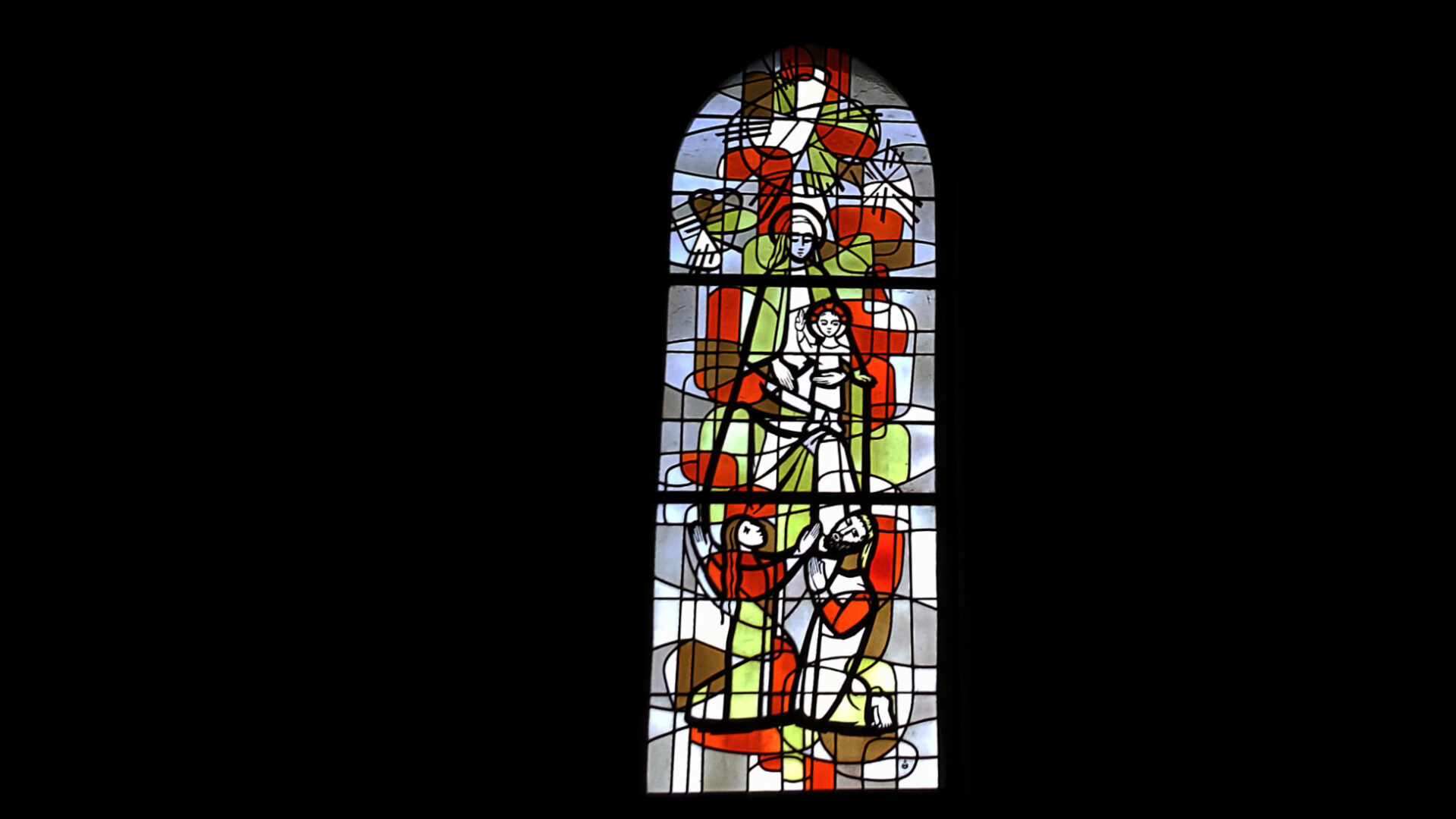 Glasfenster in der Pfarrkirche in Payerne (VD)