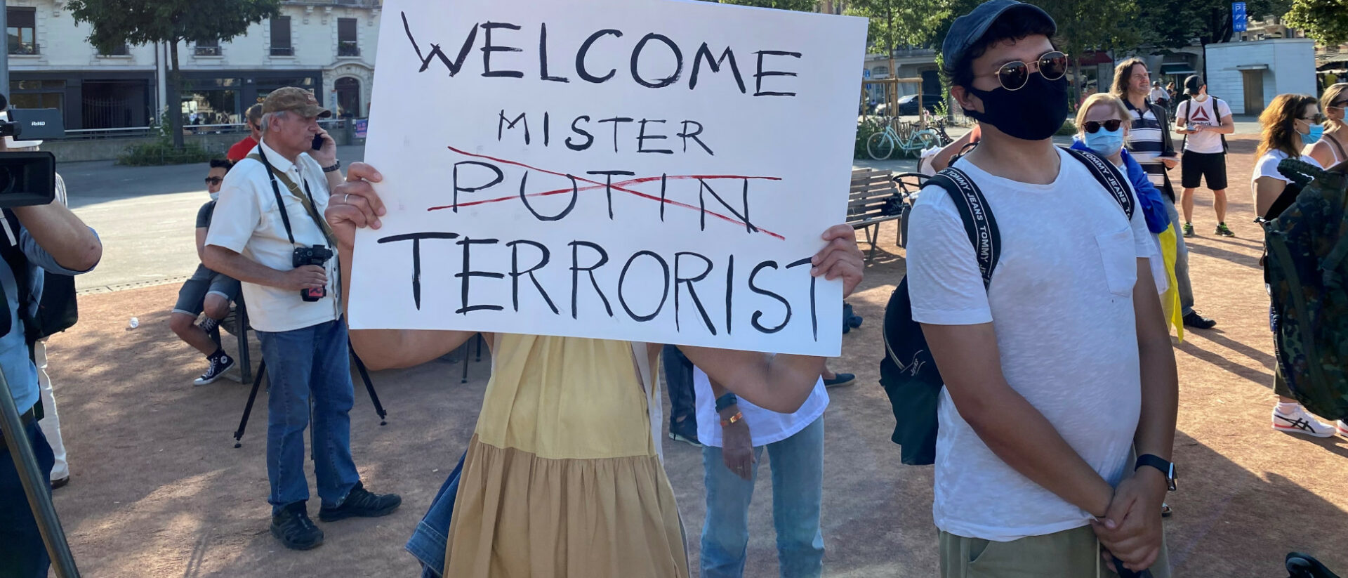 Demonstration gegen Putin in Genf im Juni 2021.