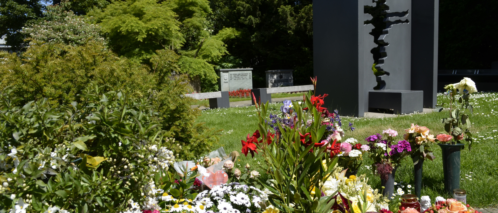 Das Gemeinschaftsgrab für Erwachsenen-Urnen auf dem Friedhof Horgen ZH