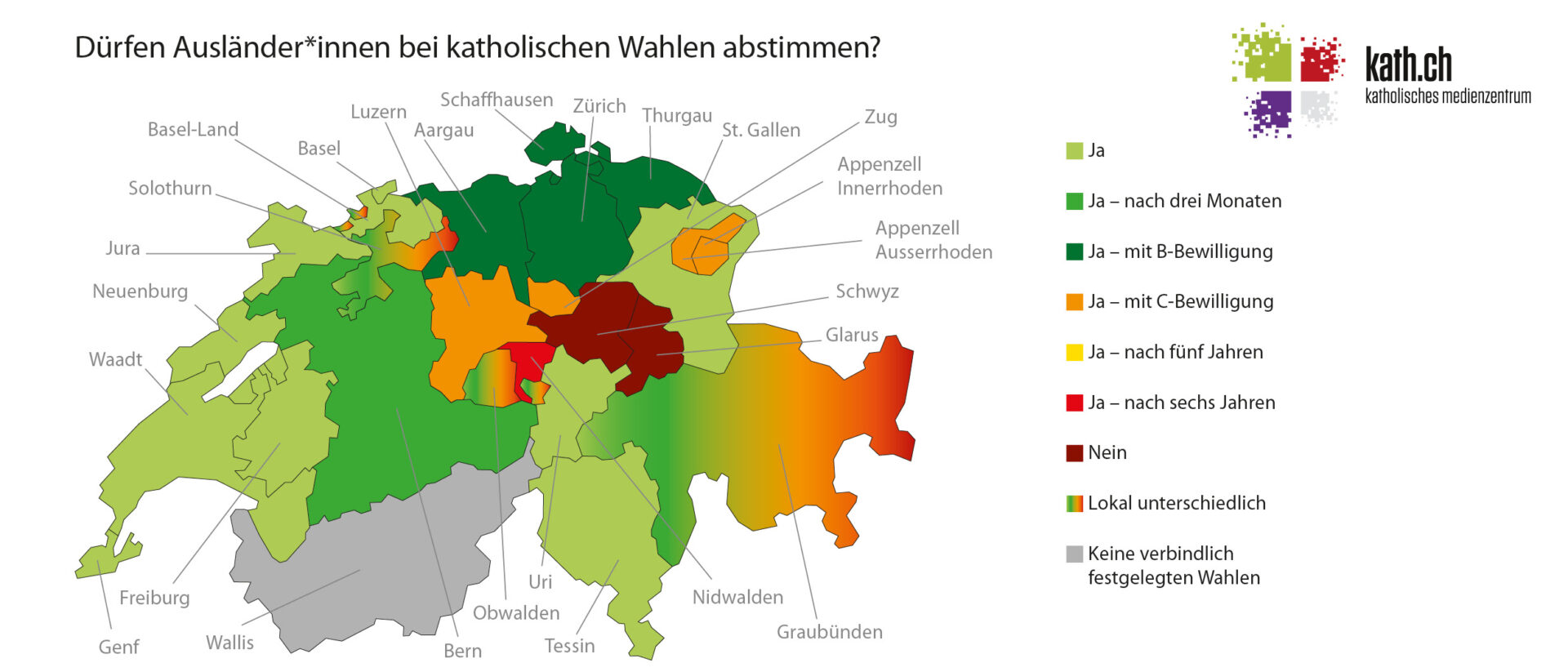Kantönligeist beim Stimmrecht für Ausländerinnen und Ausländer.