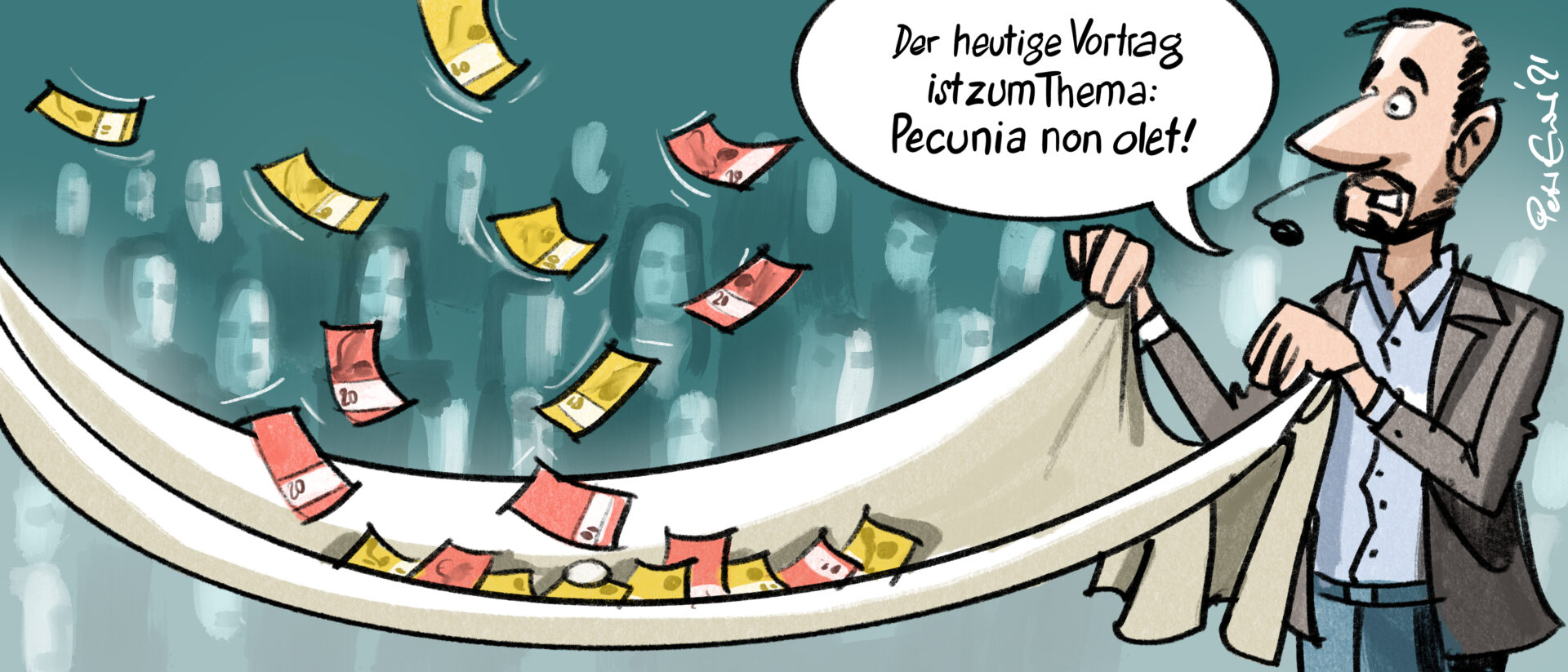 Giuseppe Gracia beim Grabtuch in Wädenswil: Geld stinkt nicht!