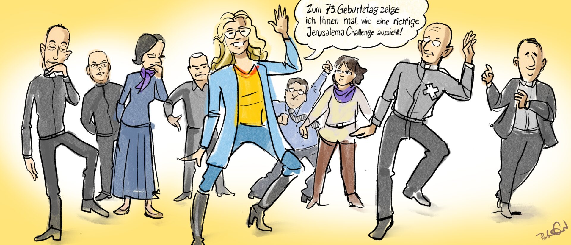 Tanzstunde im Bischofsrat. Wann kommt die Damenwahl?