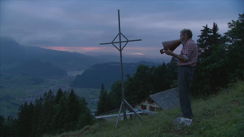Franz Ambauen, Nidwalden. Filmstill aus dem Trailer «Alpsegen», Bruno Moll (CH 2012).