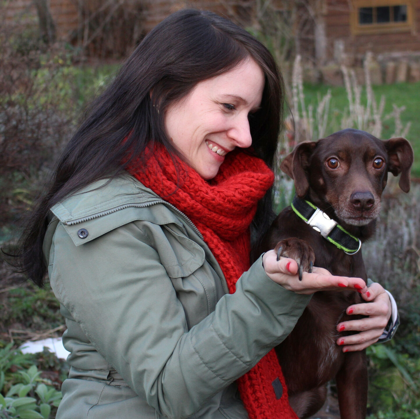 Theologin Simone Horstmann und ihr Hund Hermes