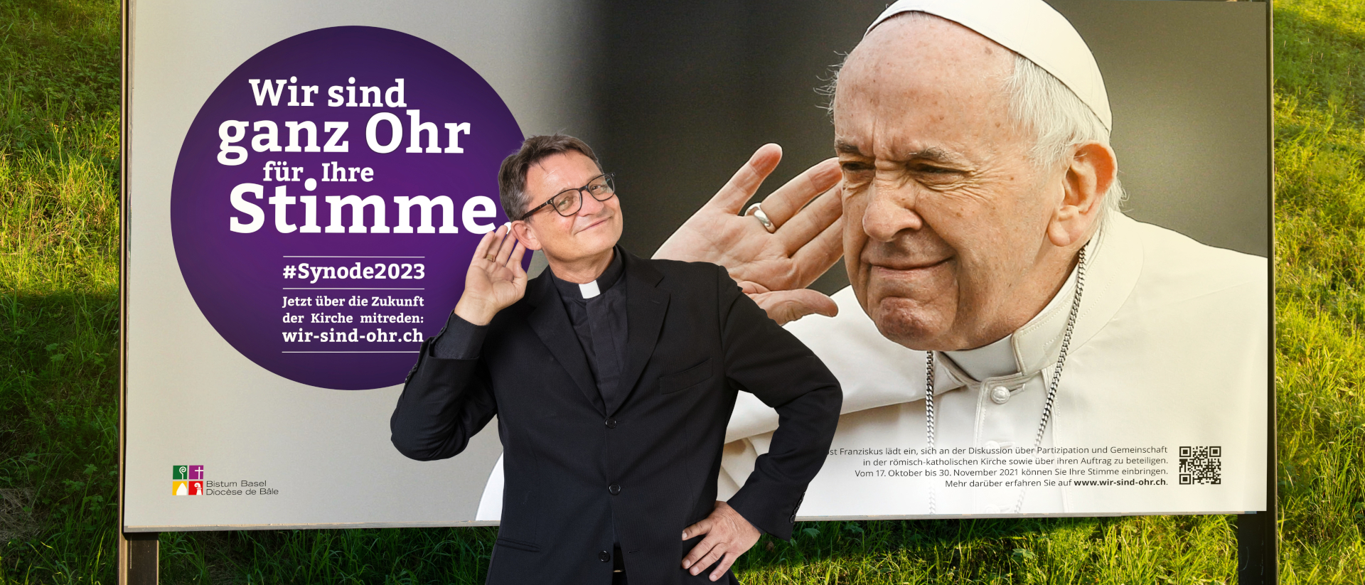 Bischof Felix Gmür eröffnet die Kampagne zum synodalen Prozess. | © Bistum Basel