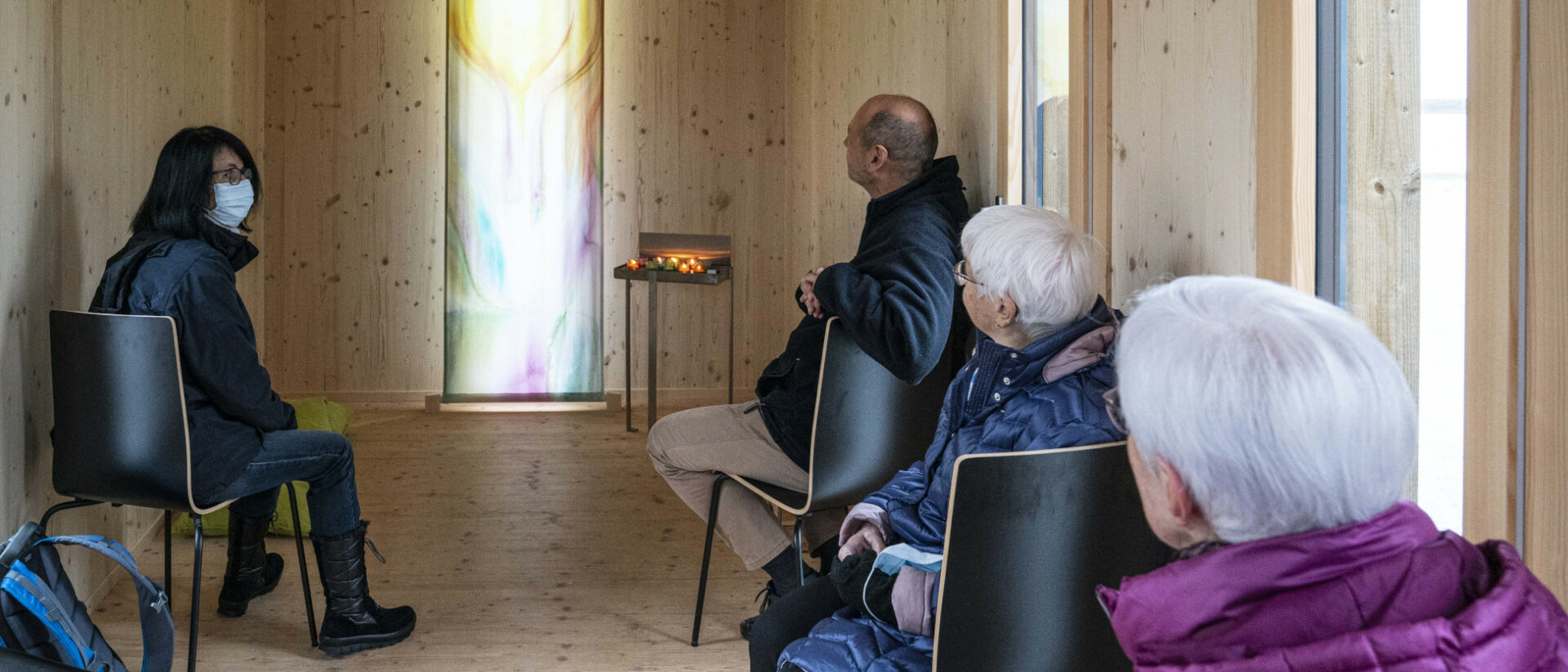 Besinnung in der rollenden Kapelle