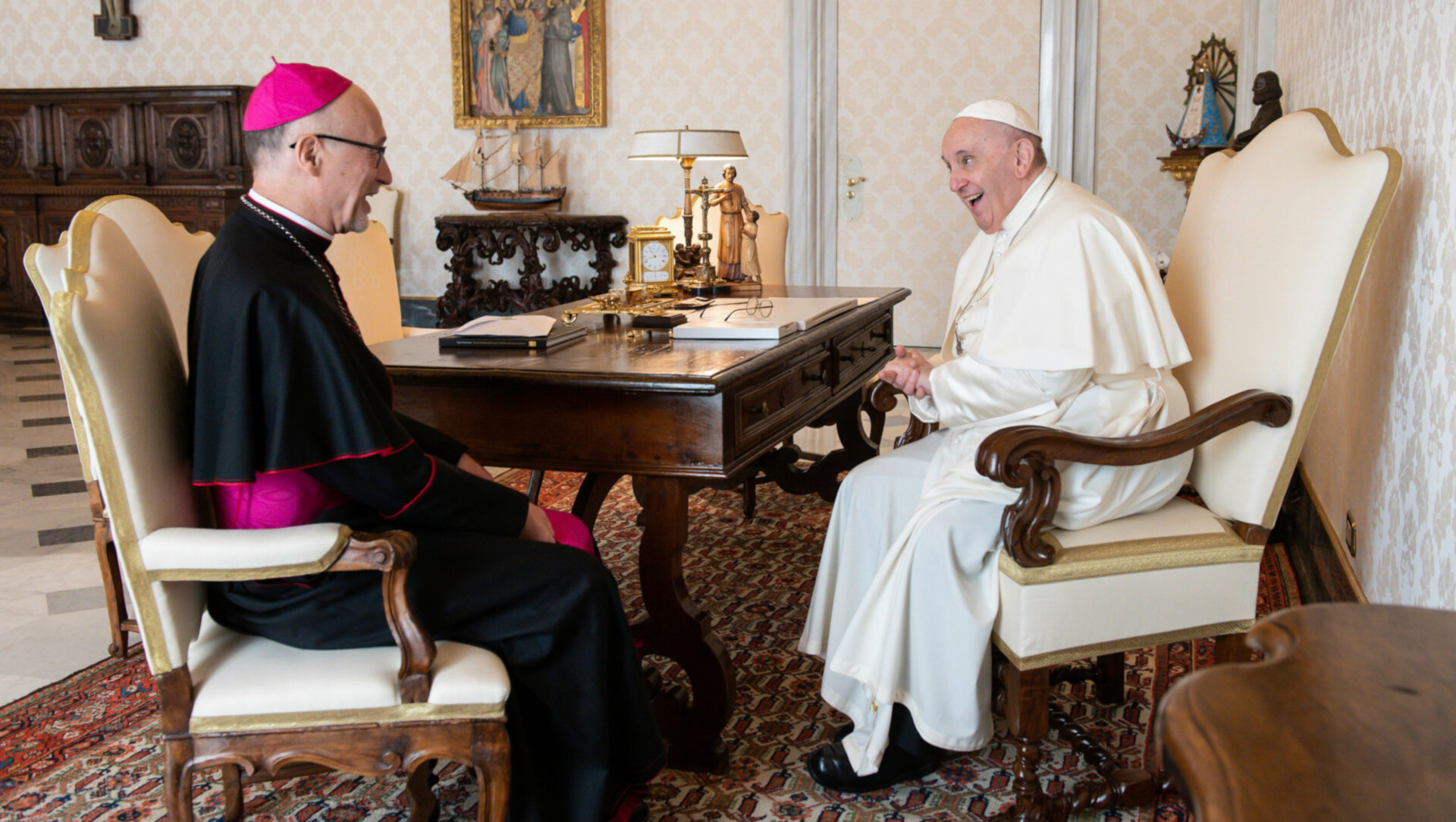 Nuntius Martin Krebs bei Papst Franziskus
