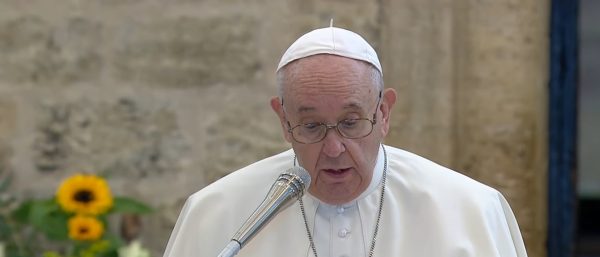 Papst Franziskus am Welttag der Armen 2021. | YouTube
