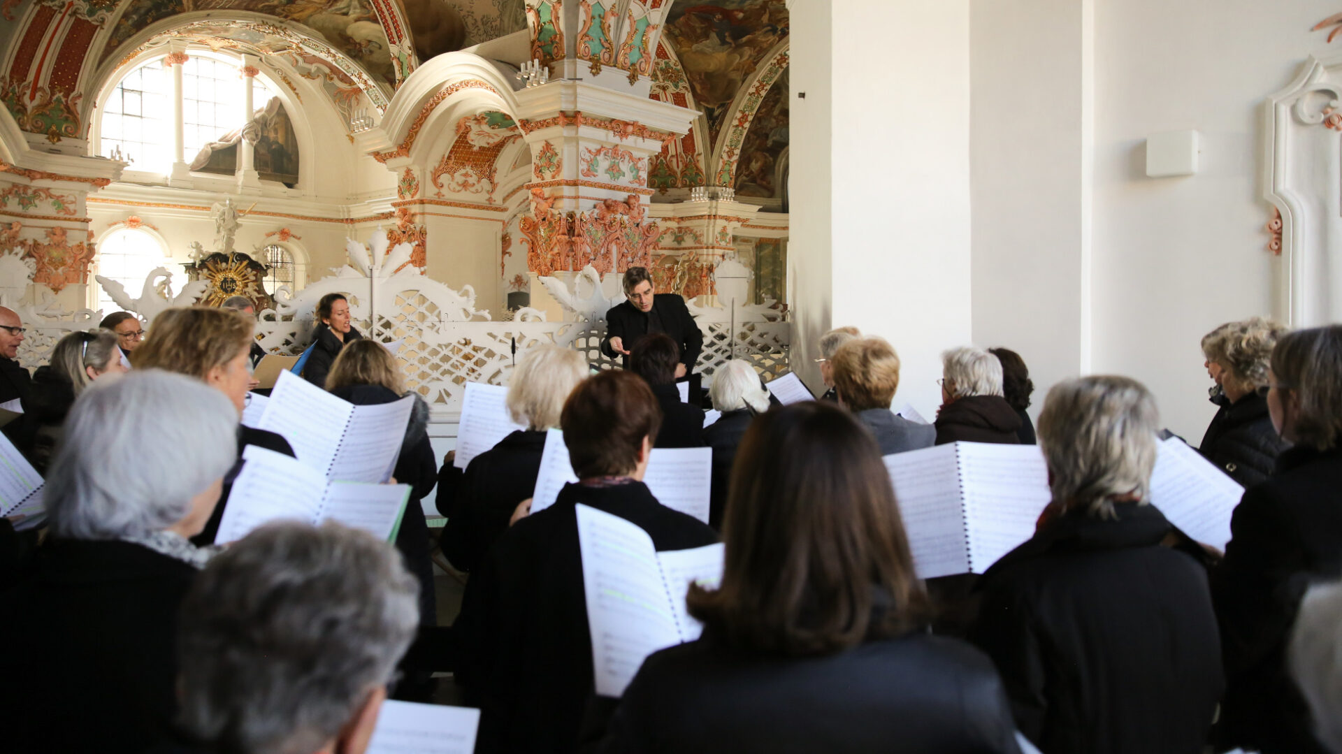 Der Stiftschor von Einsiedeln.