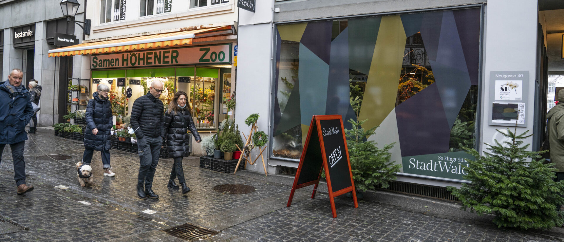 Platziert in der Einkaufsmeile: der St. Galler "StadtWald"
