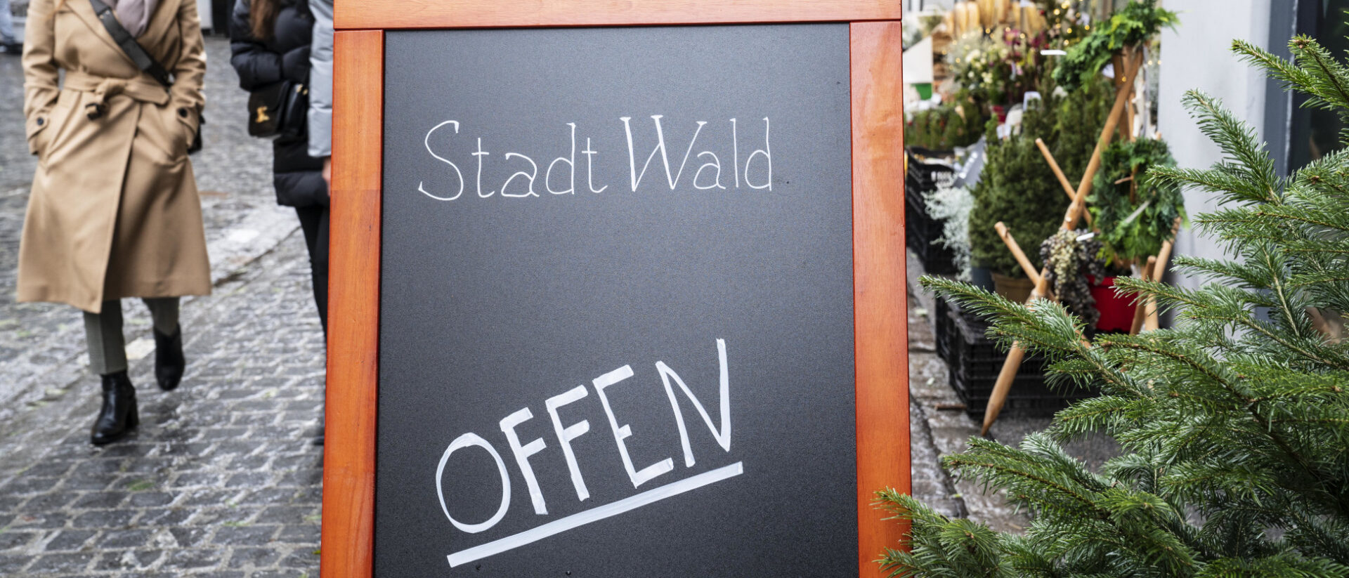 Schild vor dem "StadtWald" in St. Gallen