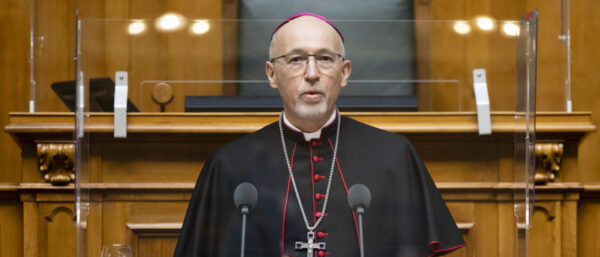 Martin Krebs, Apostolischer Nuntius, am traditionellen Neujahrsempfang 2022 im Bundeshaus.