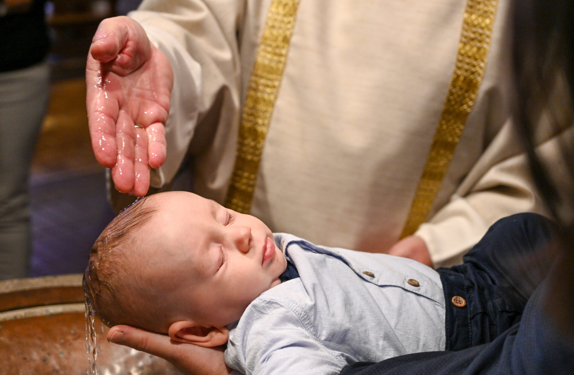 Taufe eines Kleinkinds