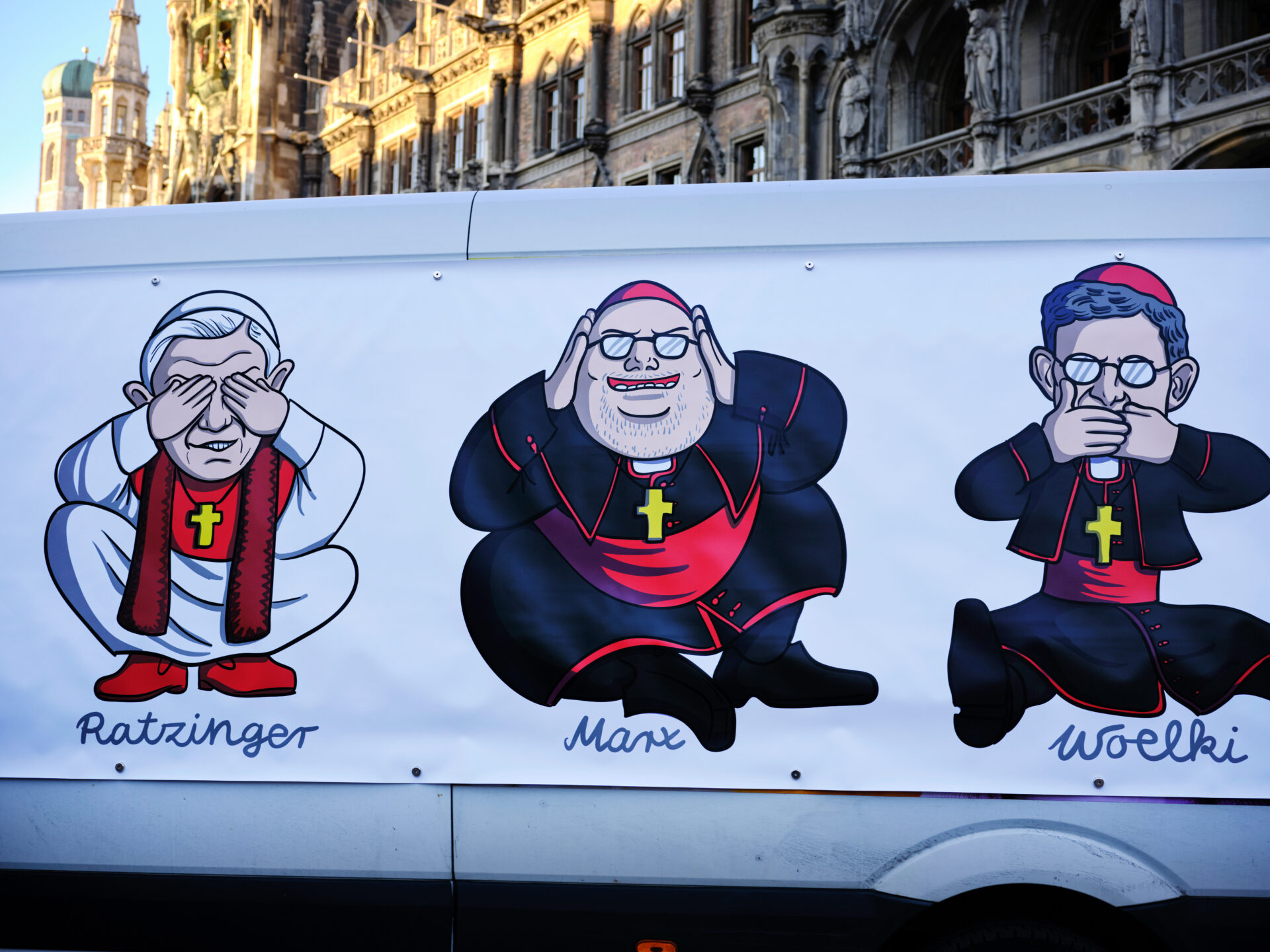 Protest gegen den Umgang der Kirche mit sexuellem Missbrauch.