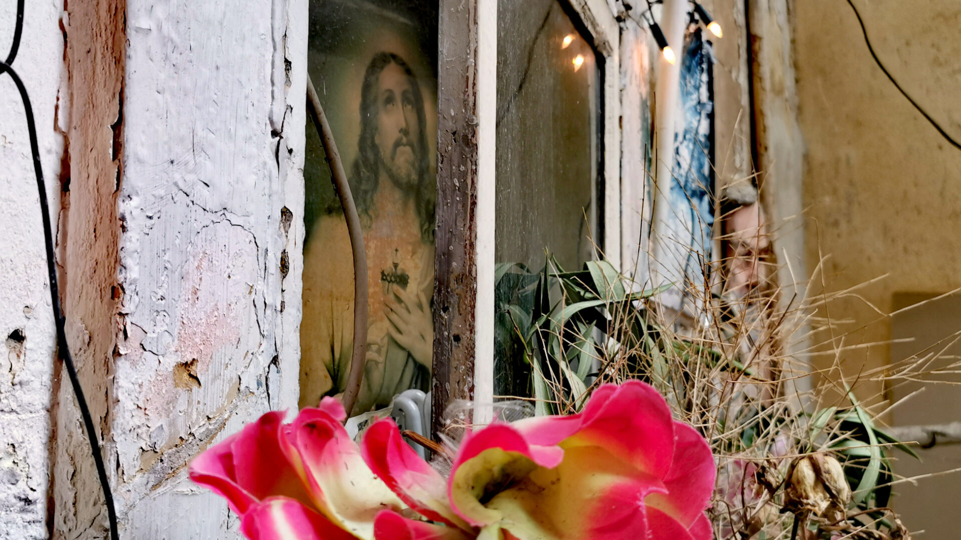 Jesus und Padre Pio auf Sizilien.