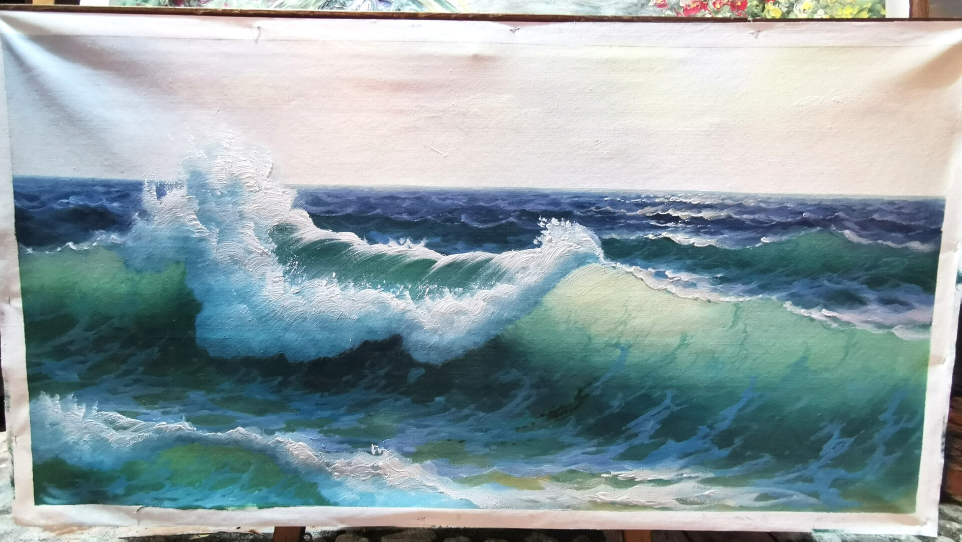 Meer auf Leinwand.