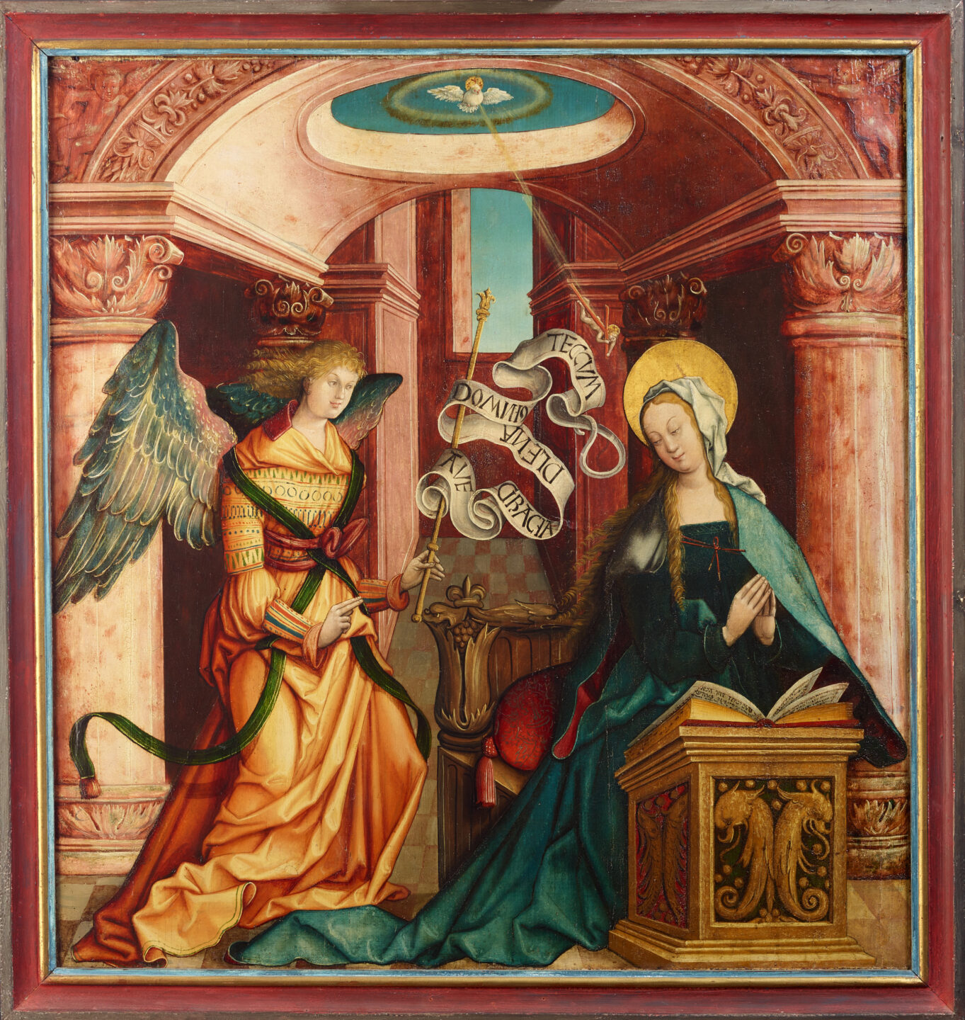 Die Verkündigung, Wilhelm Ziegler, 1522, Ölhaltiges Bindemittel auf Holz