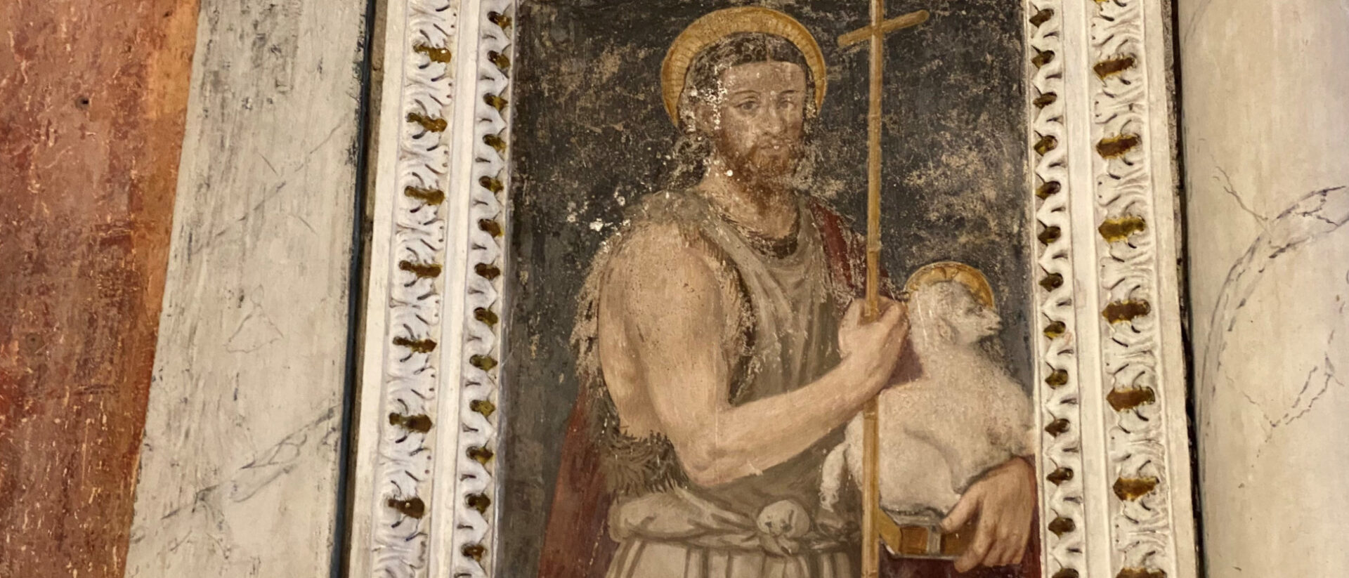 Christus, das Lamm Gottes: Ein Fresko in Morcote TI.