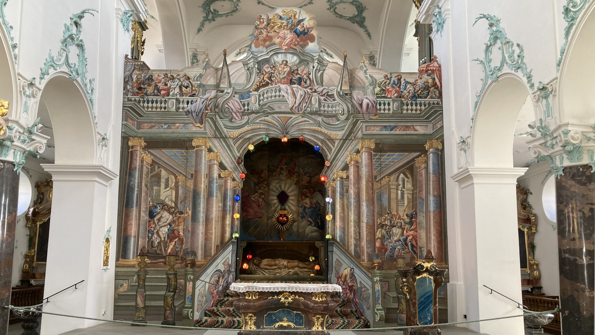 Darstellung der Passion in der Stiftskirche Beromünster