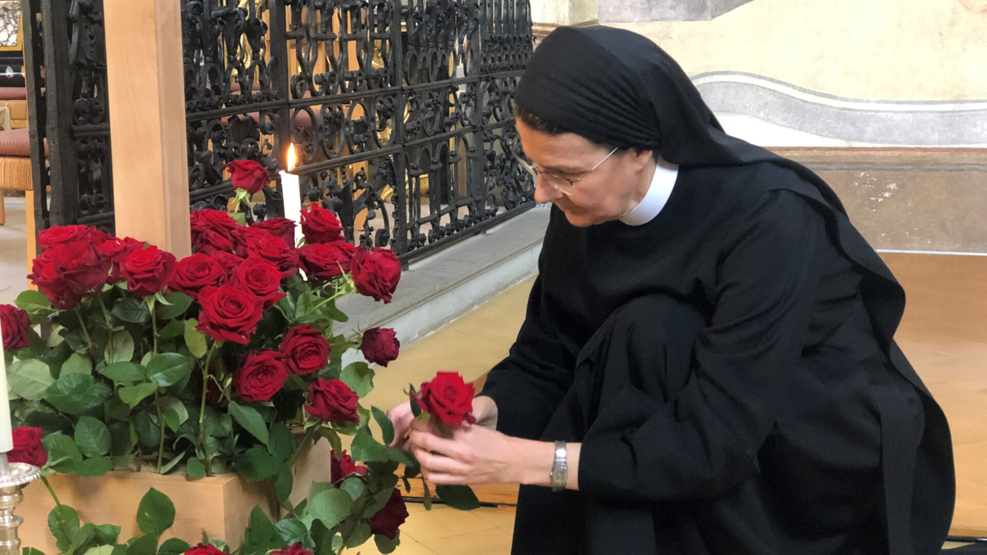 Priorin Irene Gassmann im Kloster Fahr.