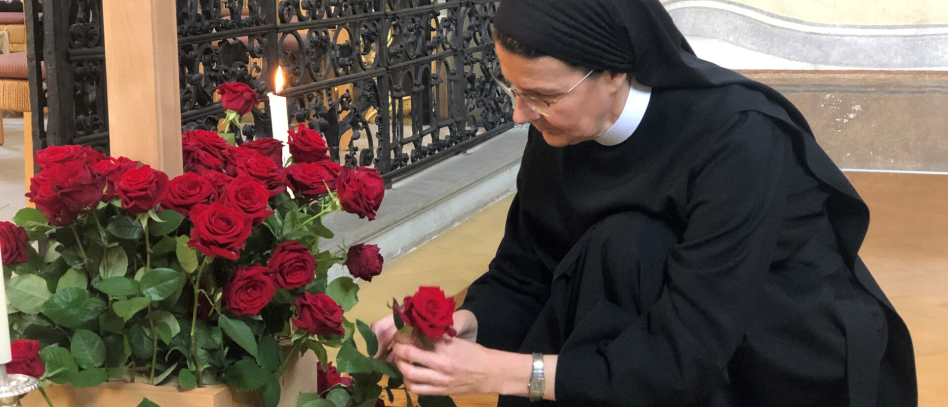 Priorin Irene Gassmann im Kloster Fahr
