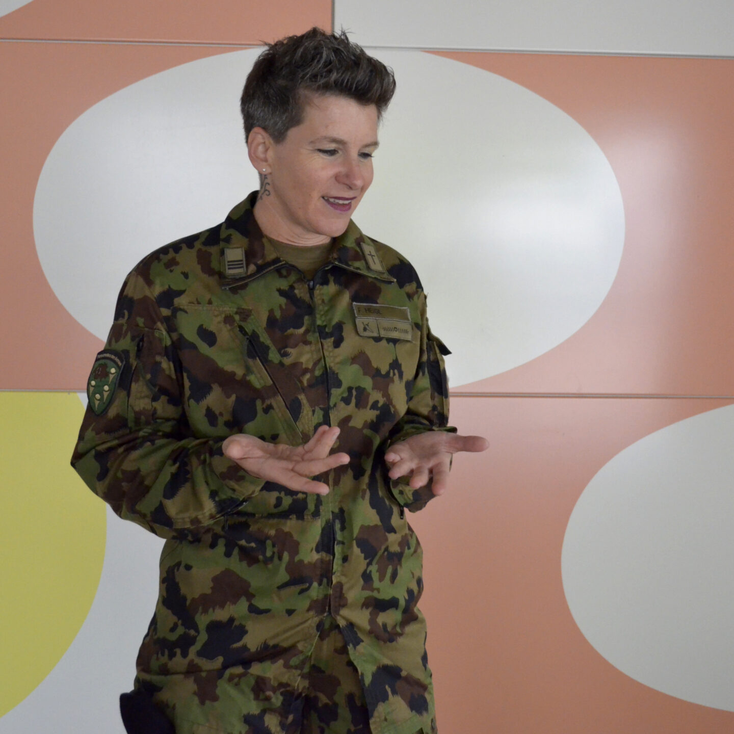 Franziska Heigl hatte schon als Mädchen den Wunsch, in die Armee einzutreten.