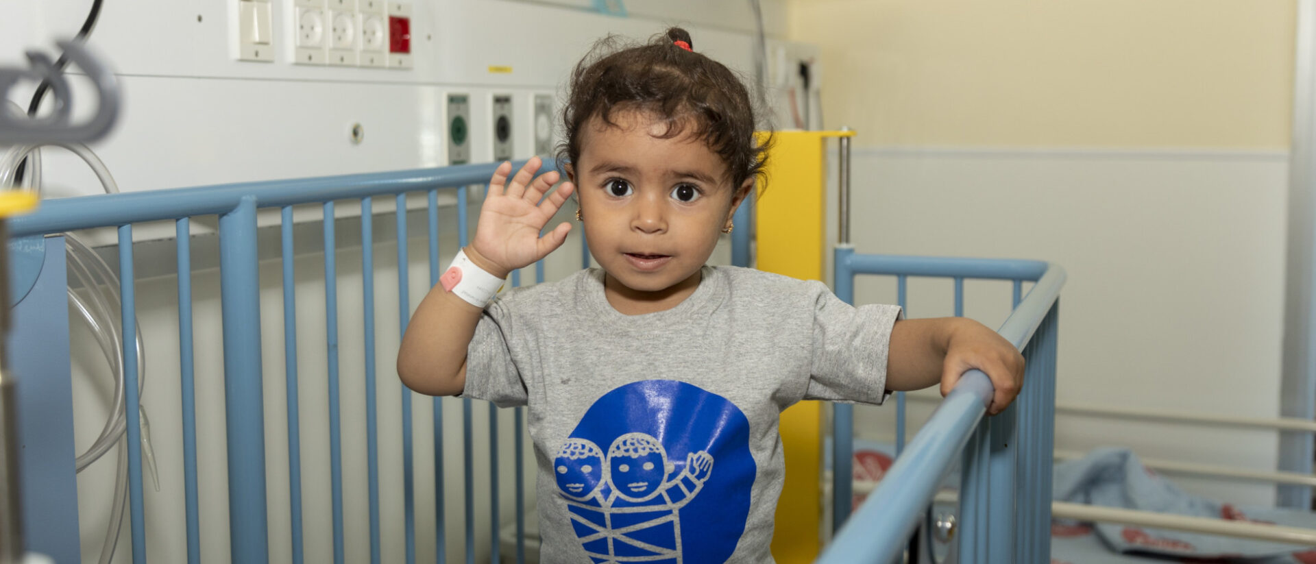 Kleine Patientin Kinderspital Bethlehem