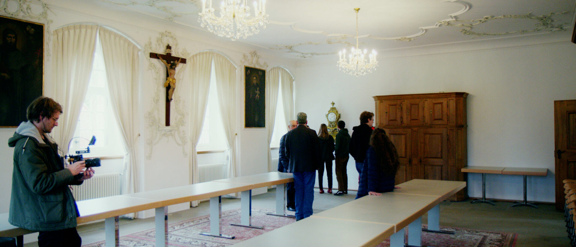 Dreharbeiten im Schloss Werthenstein