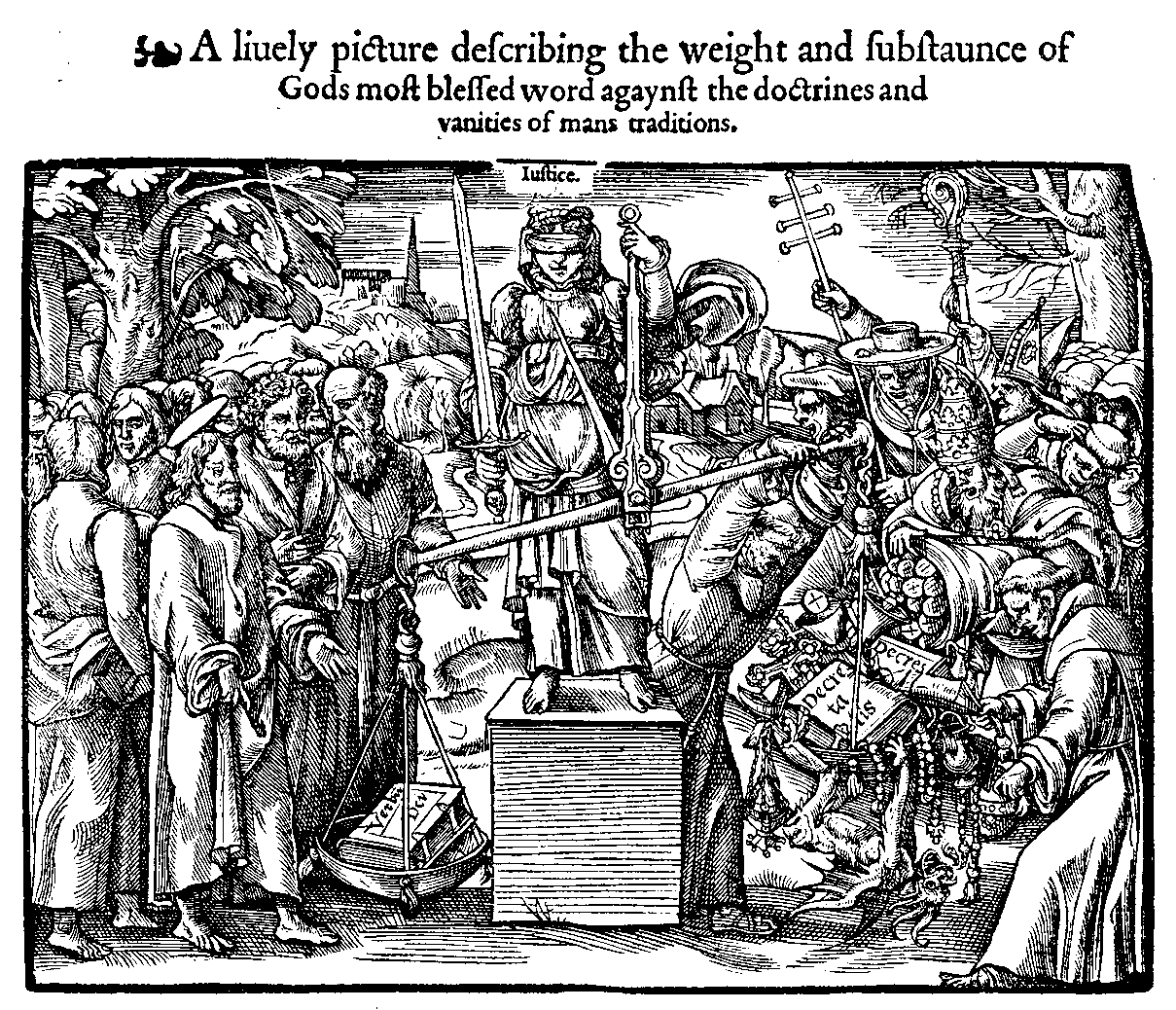 «Gottes Wort über allem», 1576, John Foxe, Acts and Monuments © gemeinfrei