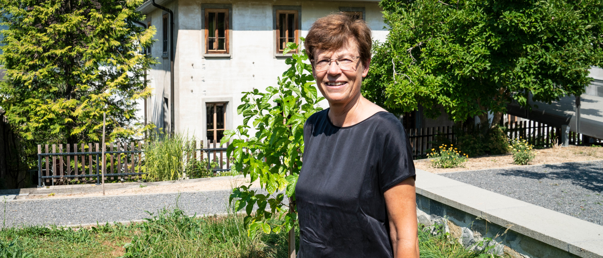 Josiane Enggasser, Projektleiterin, at "Essbare Landschaft".
