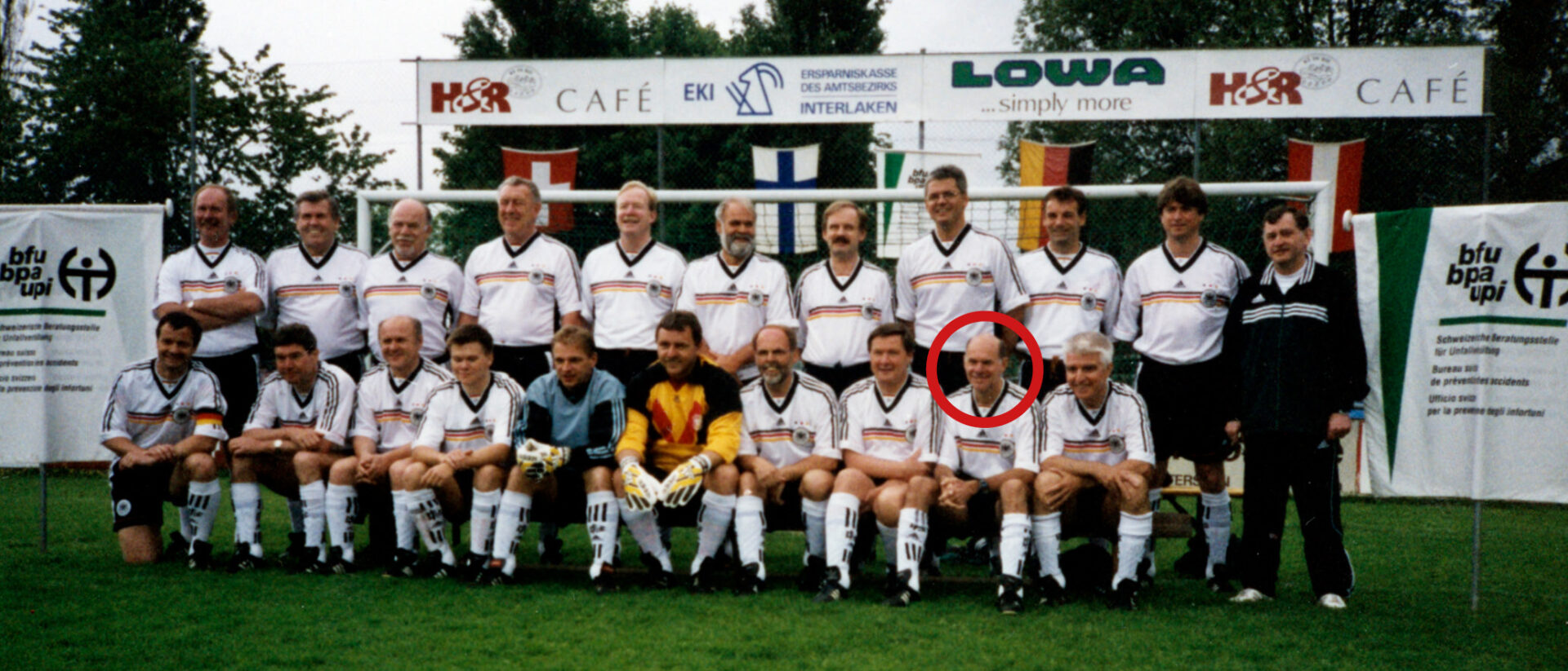 Norbert Lammert bei einem Fussballspiel in der Schweiz.