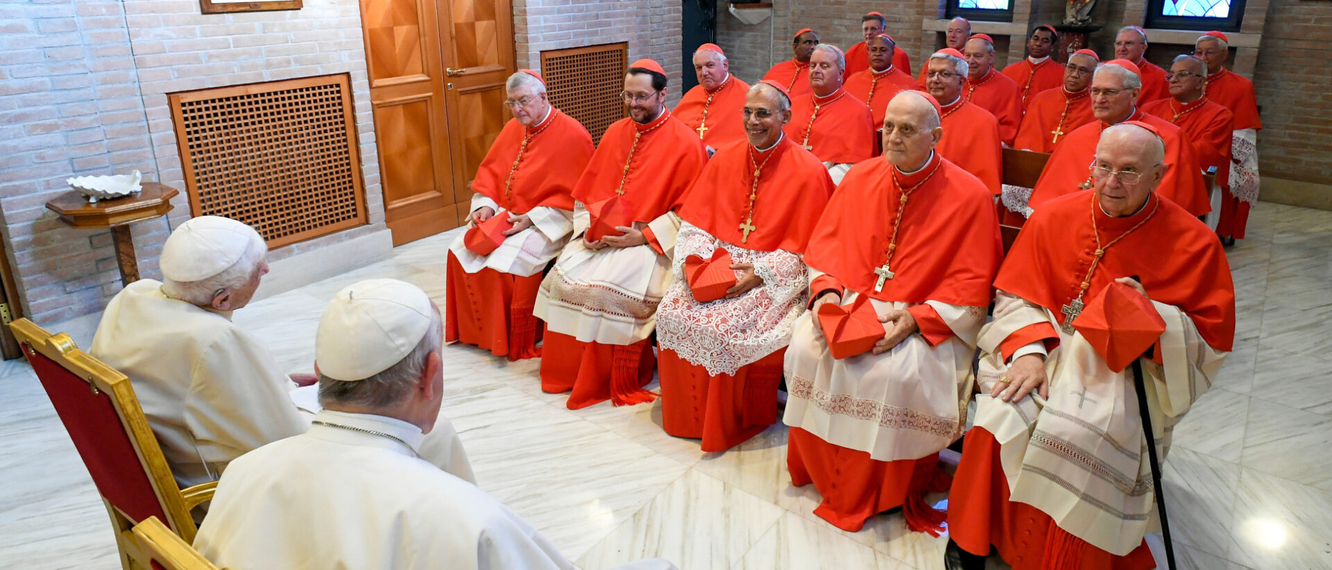Die neuen Kardinäle bei Papst Franziskus und Benedikt XVI.