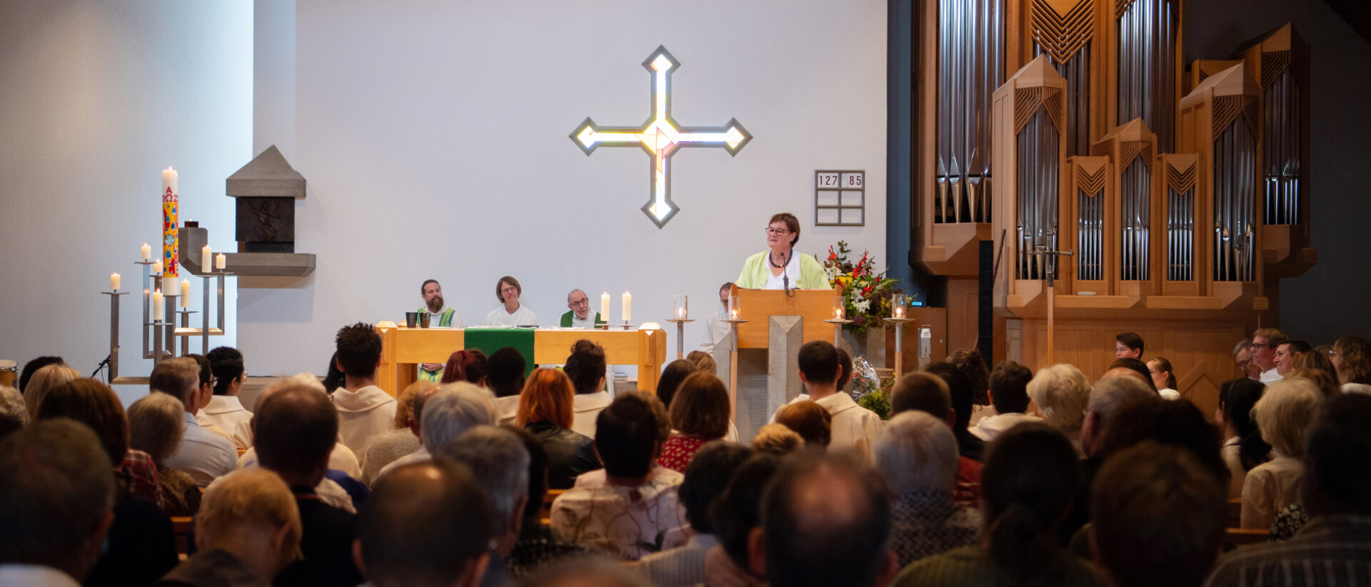 Die St. Martinskirche war voll besetzt.