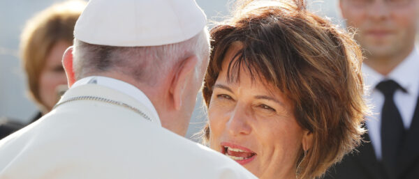 Doris Leuthard trifft Papst | Keystone
