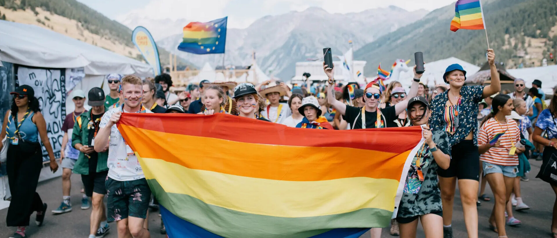 Pride im Bundeslager. Und am Samstag in Zug.