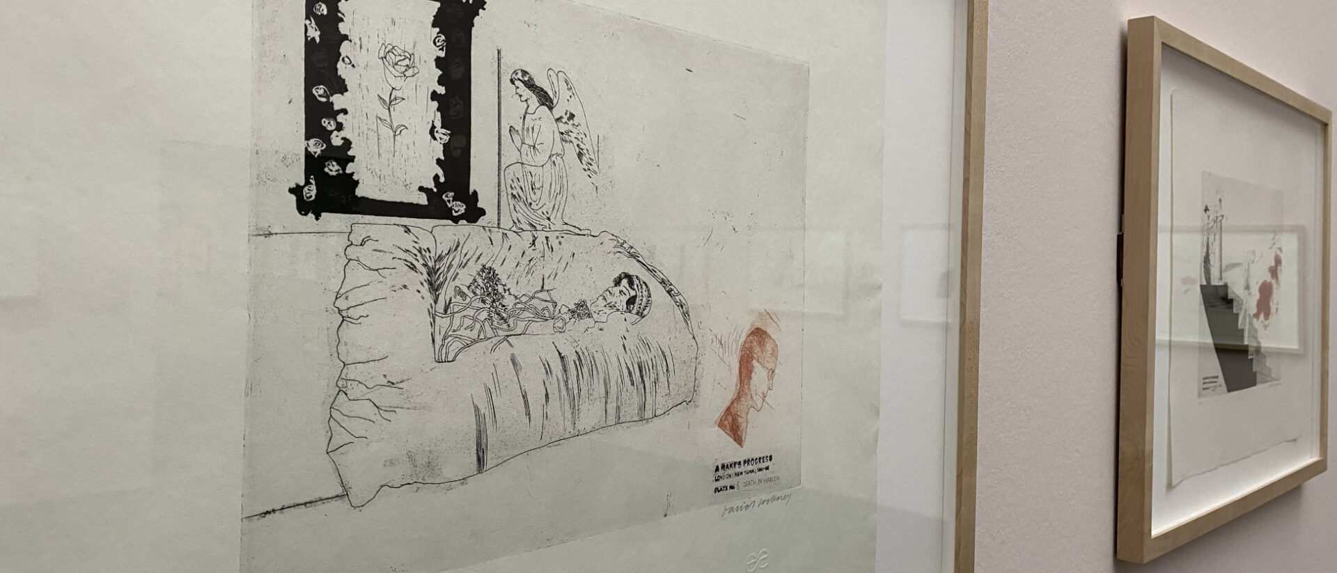 "Der Tod in Harlem": Ein Engel, eine Rose und ein Totenbett von David Hockney in Luzern.