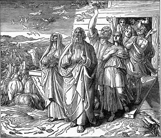 Noah and his family emerging from the ark, Julius Schnorr von Karolsfeld 1851-1860