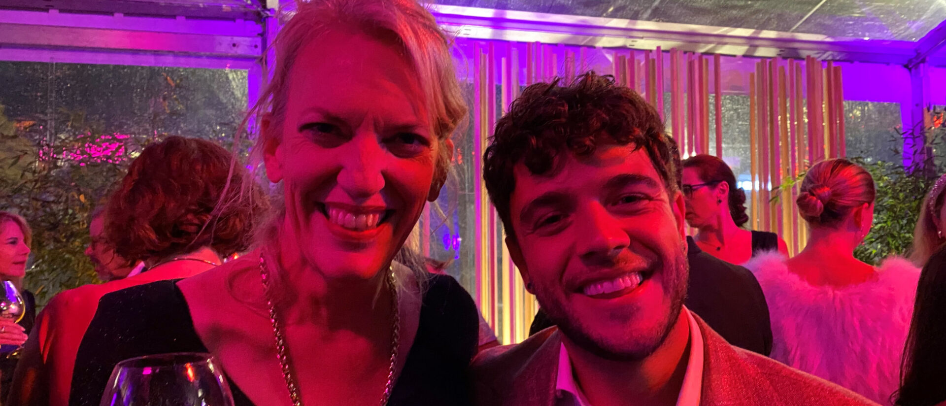 Franziska Driessen-Reding unnd Luca Hänni beim Zurich Film Festival.