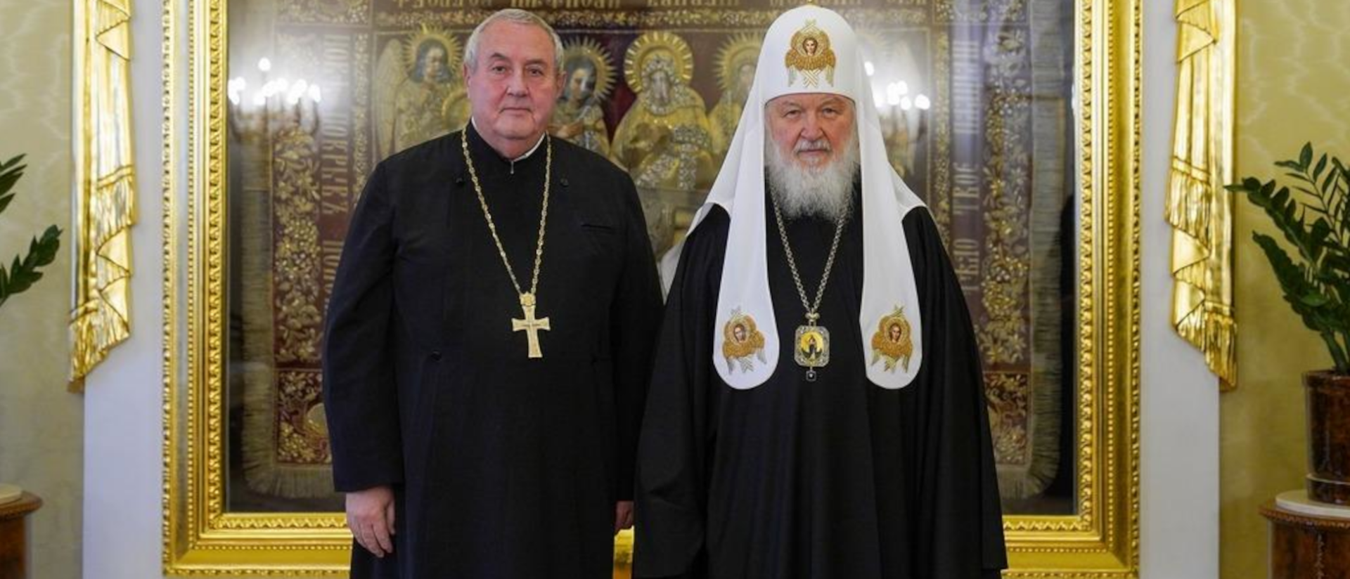 Ioan Sauca und Patriarch Kyrill am 17. Oktober 2022 in Moskau.