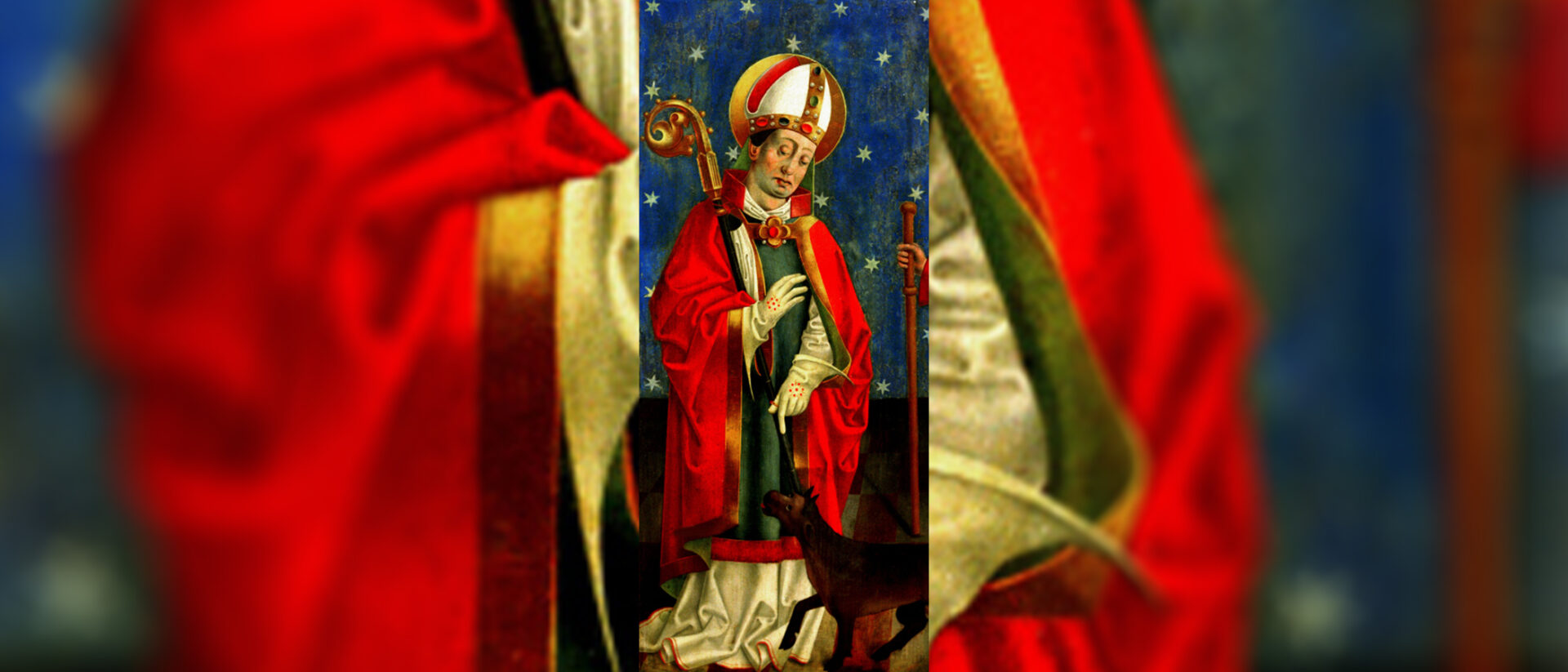 Eine Abbildung des Heiligen Silvester, Schwaben um 1480