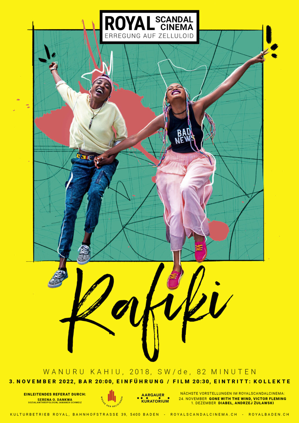 Werbeplakat für den Lesbenfilm "Rafiki"