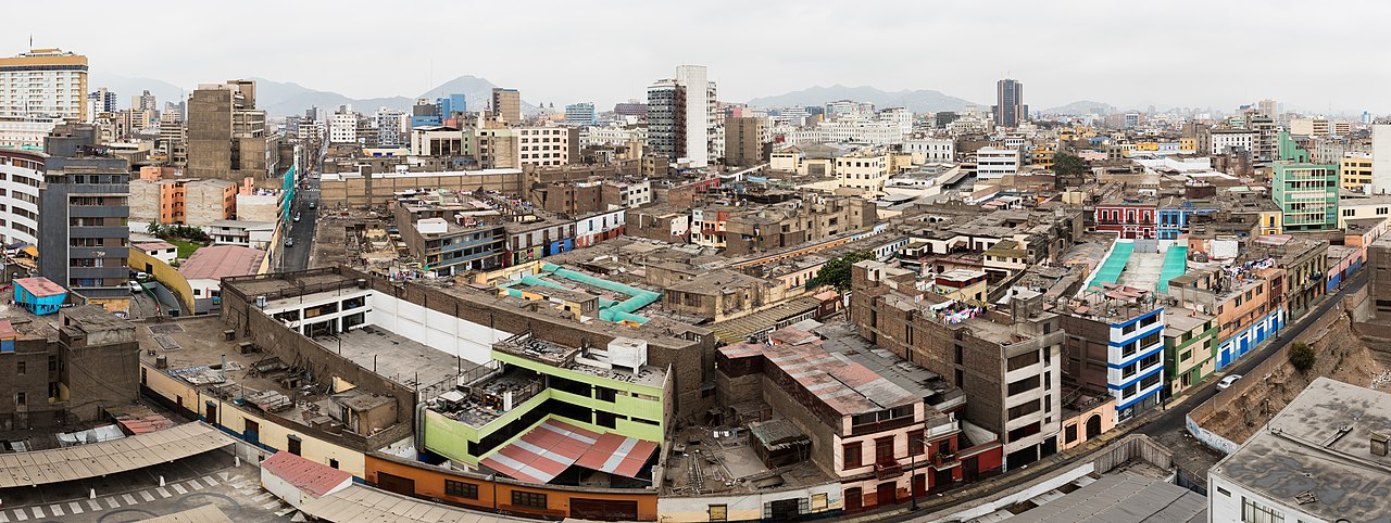 Blick auf einen Teil des Stadtzentrums von Lima.