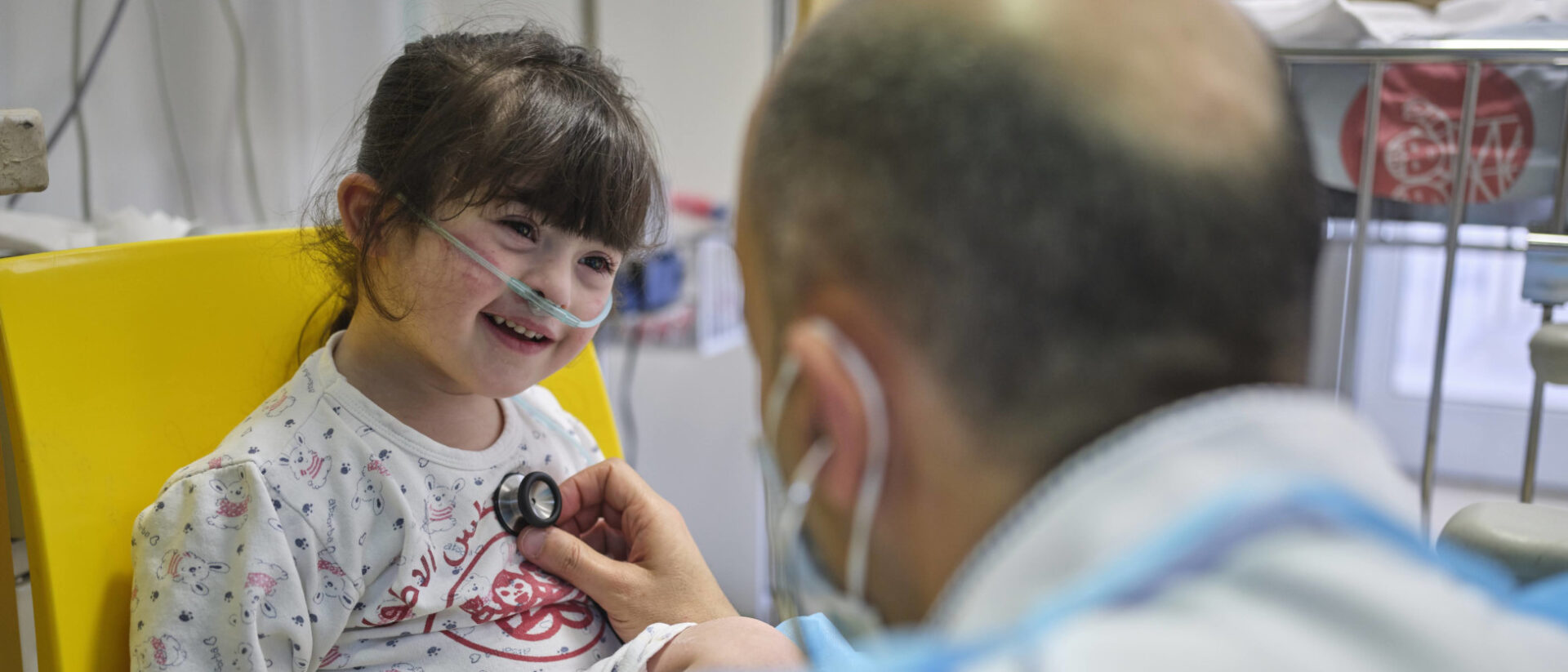 Eine Down-Syndrom-Patientin im Kinderspital Bethlehem.