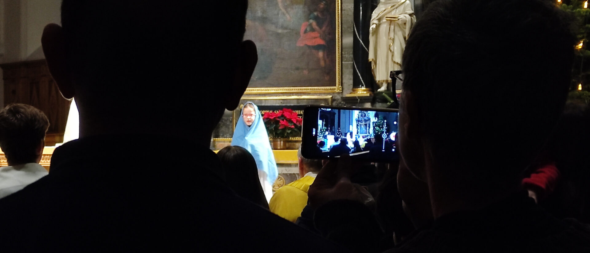 Maria unterwegs nach Bethlehem.