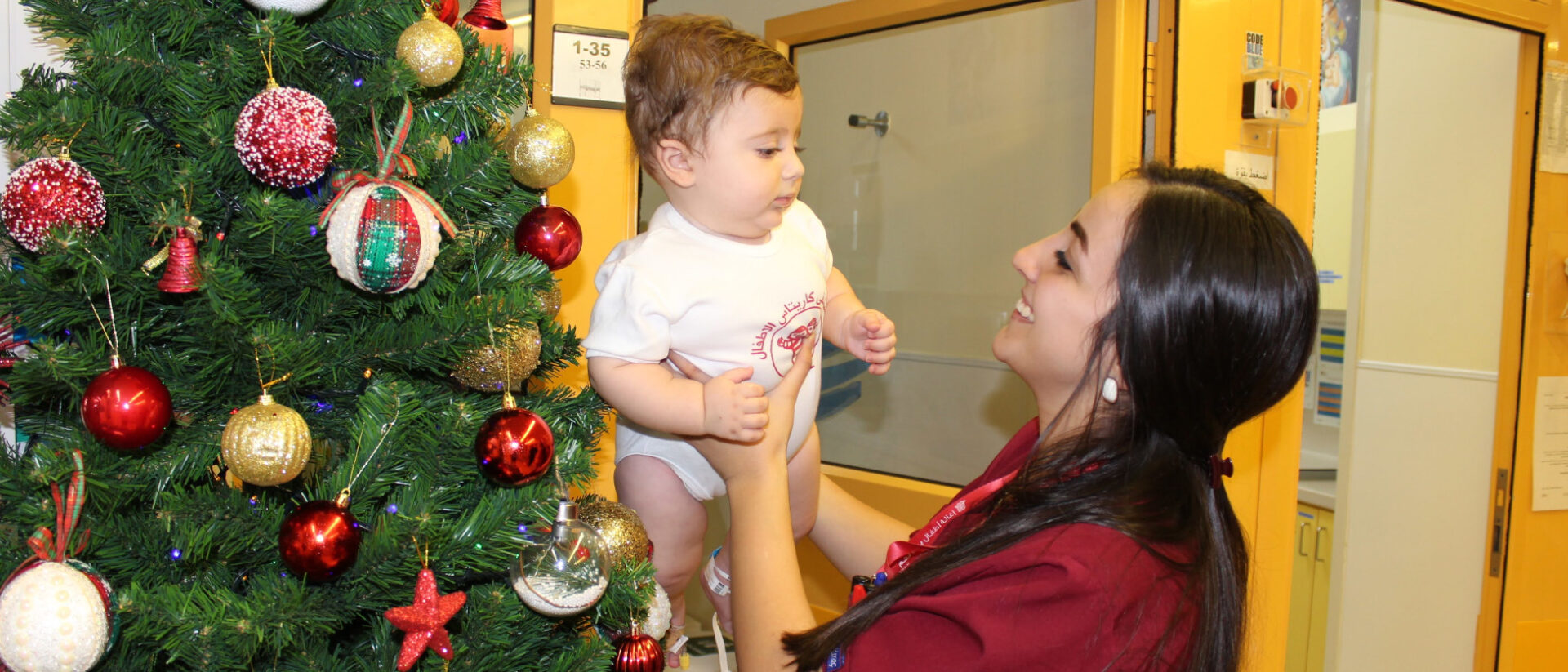 In Weihnachtsstimmung: Das "Caritas Baby Hospital" in Bethlehem.