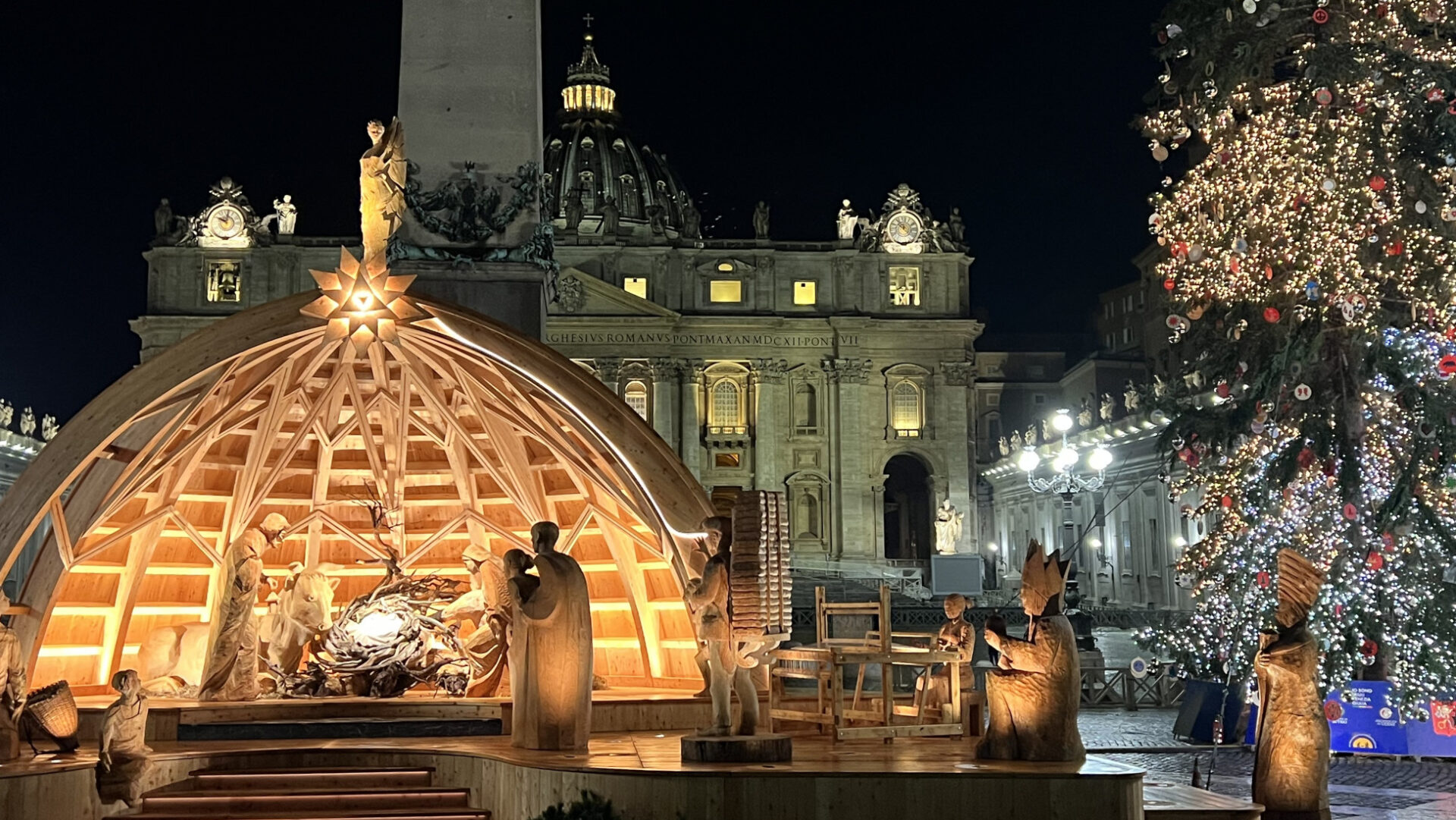 Der Petersplatz in Rom.
