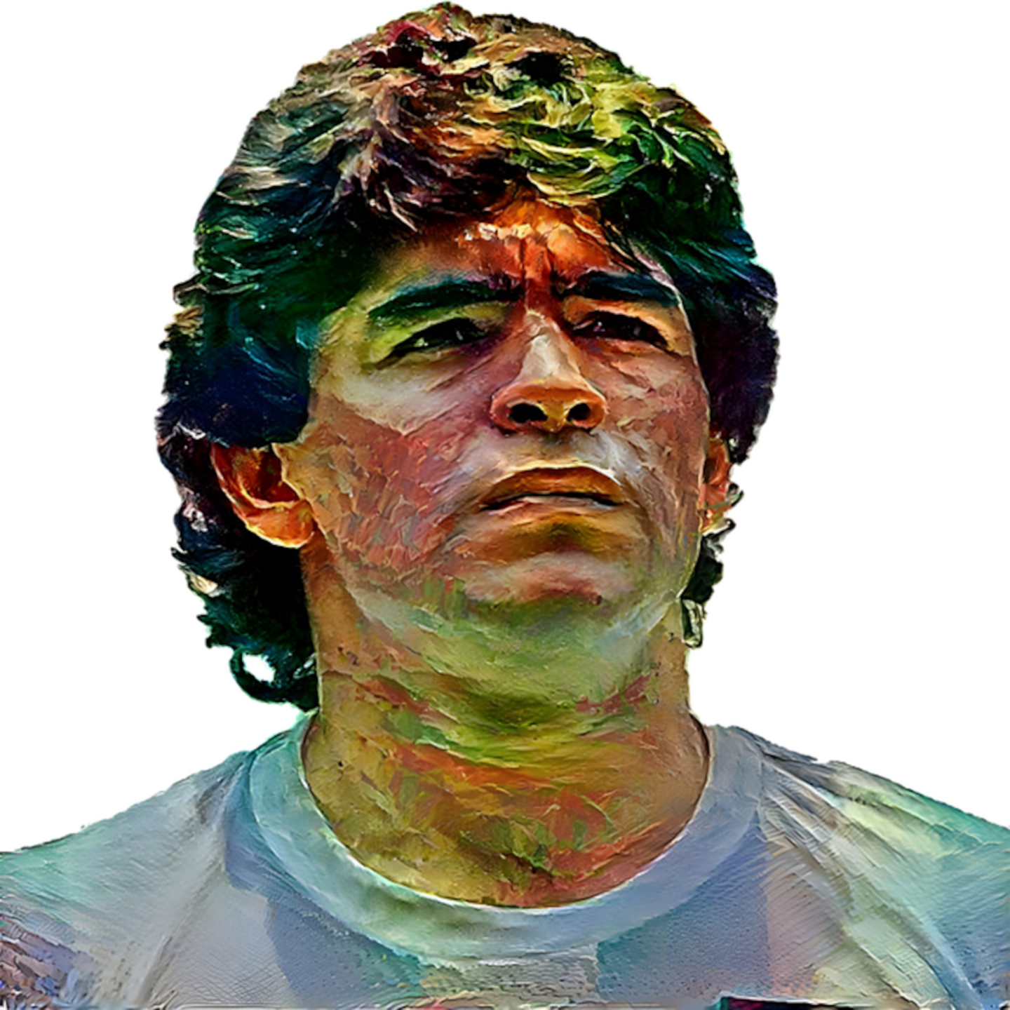 Nur er ist in Argentinien der absolute Fussballgott: Diego Maradona.